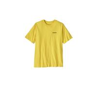 Maglietta a maniche corte patagonia p 6 logo responsibili tee giallo uomo