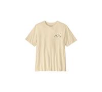 Maglietta a maniche corte patagonia repair shop beige da uomo