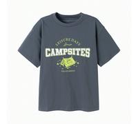 maglietta a maniche corte per bambini, ragazzi/ragazze, nuova estate 2025, traspirante e ad asciugatura rapida, coordinata genitori-figli 7Y,8Y,10Y,5Y,14Y,3-4Y,12Y,13Y,16Y,15Y,18-24MFumetto,LettereMis