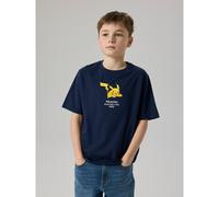 Maglietta a maniche corte, Pokemon Blu 7/8 anni - 120/126 cm Tinta unita
