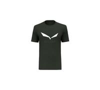 Maglietta a maniche corte salewa solidlogo verde scuro
