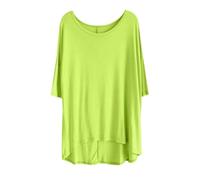 Maglietta a maniche corte slim fit da donna alla moda girocollo a maniche corte con stampa amore maglietta autunnale per sport indoor outdoor lavoro o vita quotidiana, Verde, Taglia unica