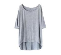 Maglietta a maniche corte slim fit da donna alla moda girocollo a maniche corte con stampa amore maglietta autunnale per sport indoor outdoor lavoro o vita quotidiana, Grigio, Taglia unica