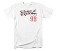 Maglietta A Maniche Corte Unisex Adulto - Bianca - Major League - 99