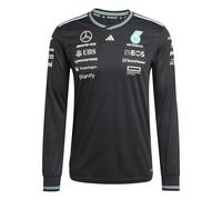 Maglietta a maniche lunghe autentica adidas Mercedes AMG Petronas Formula One Team Noir M