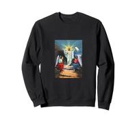 Maglietta a Maniche Lunghe con Scritta Resurrection of Jesus Felpa