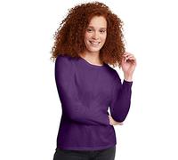 Maglietta a maniche lunghe da donna, viola splendore, piccola