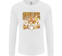 Maglietta A Maniche Lunghe Di Halloween Uomo Con Gnomi Al Profumo Di Zucca