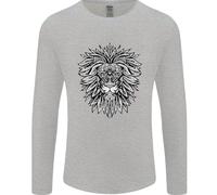 Maglietta A Maniche Lunghe Mandala Di Leone Uomo