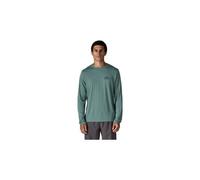 Maglietta a maniche lunghe patagonia capilene cool daily blu da uomo