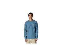 Maglietta a maniche lunghe patagonia great waves responsibili tee blu da uomo
