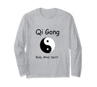 Maglietta a maniche lunghe Qi Gong, Body Mind Spirit Maglia a Manica