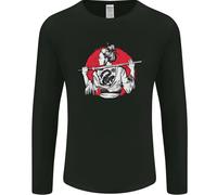 Maglietta A Maniche Lunghe Samurai Tattoo Girl MMA Kenjutsu Kendo Iaido Uomo