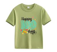 Maglietta a maniche lunghe senza pancia, con stampa "Spring and Autumn New Fashionable Cute Print Comfortable Version of The Girls Print", per bambini, verde, 2-3 Jahre