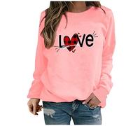Maglietta a maniche lunghe, stampata, Colore: rosa., L