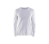 Maglietta a maniche lunghe, taglia XXL, colore: bianco
