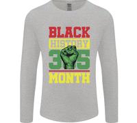 Maglietta A Maniche Lunghe Uomo Black History Month Lives Matter