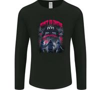 Maglietta A Maniche Lunghe Uomo Fantasmi Spettri Casa Infestata Halloween