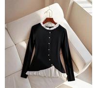 Maglietta a maniche lunghe versatile e classica dai toni caldi, nuovo arrivo autunno/inverno 2025 L,M,S,XLGeometricoTessuto in maglia