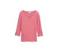 Maglietta a righe a maniche lunghe da donna TOM TAILOR con top Henley stretch NU