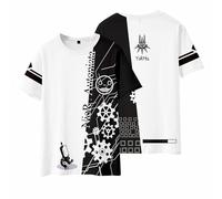 Maglietta a tema anime NieR:Automata Yorha No.2 tipo B Summer Refresh Cartoon t-shirt utilizzata per fan di Manga 2B, regalo cosplay, Bianco 1, S