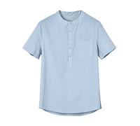Maglietta a vestibilità regolare, maglietta basic slim fit da uomo, tinta unita, girocollo, maniche sjprt, in cotone, estiva, rotonda, casual, a colori corti, per interni, esterni, passeggiate, sport