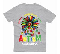 Maglietta Accept Understand Love Autism Awareness Day Promoting Love...