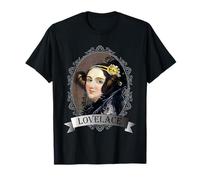 Maglietta Ada Lovelace con ritratto matematico Maglietta
