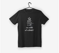 Maglietta Addio al Celibato Uomo- TS36/N -T-shirt divertente "Keep Calm"