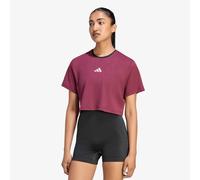 Maglietta adida Tenni Climacool Lace Crop T-hirt Pro Maroon S
