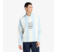 Maglietta adidas Graphic Long Sleeve Polo Shirt Ice Blue XXL