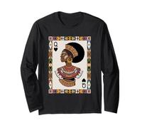 Maglietta African Queen Mappa Melanin Black Pride BLM Maglia a Manica