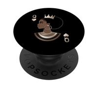 Maglietta African Queen Mappa Melanin Black Pride BLM PopSockets PopGrip Adesivo