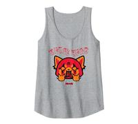 Maglietta Aggretsuko Metal Head Canotta, Donna, Grigio Melange, XXL