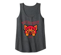 Maglietta Aggretsuko Metal Head Canotta, Donna, Grigio Scuro, XL
