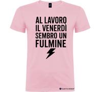 Maglietta Al Lavoro Il Venerdì Sembro un Fulmine - Divertente e Ironica by It...