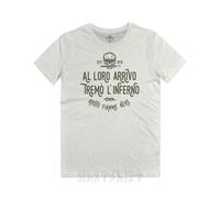 Maglietta Al Loro Arrivo Tremò L'Inferno Reparti D'Assalto Arditi Skull T-Shirt