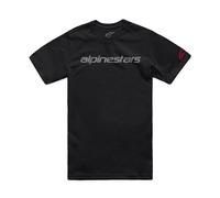 Maglietta Alpinestars Linear Wordmark 2.0 CSF nera-grigio-rossa XL