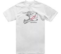 Maglietta Alpinestars MX Helmet CSF bianco S