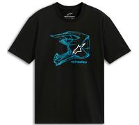 Maglietta Alpinestars MX Helmet CSF nera-blu M