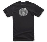 T-Shirt Alpinestars Oscar Spiral Nero-Bianco S Nero