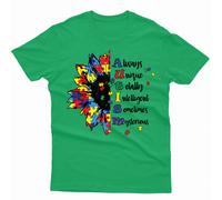 Maglietta Always Unique Autism Awareness Day Promoting Love and Acceptance #AD