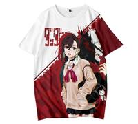 Maglietta anime Ayase Momo/Okarun/Takakakura Ken/Turbo Granny Anime Top Stampa 3D Unisex Manica Corta Manga T-Shirt Per Uomo Donna, Modello 03, XL