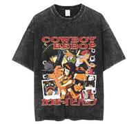 Maglietta Anime Cowboy Spike Bebop Uomo Hip Hop Streetwear Spike Spiegel Tshirt Lavata Nera Maglietta Vintage