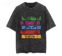 Maglietta Anime Cowboy Spike Bebop Uomo Hip Hop Streetwear Spike Spiegel Tshirt Lavata Nera Maglietta Vintage