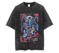 Maglietta Anime Cowboy Spike Bebop Uomo Hip Hop Streetwear Spike Spiegel Tshirt Lavata Nera Maglietta Vintage