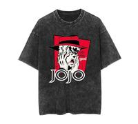 Maglietta Anime JoJo's Bizarre Adventure Kujo Jotaro T-Shirt Dio Brando T-Shirt Jonathan Joestar T-Shirt Kujo Jolyne Estate Harajuku Largo Retro per Uomini e Donne