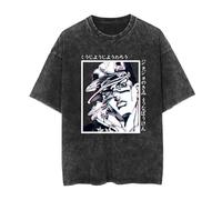 Maglietta Anime JoJo's Bizarre Adventure Kujo Jotaro T-Shirt Dio Brando T-Shirt Jonathan Joestar T-Shirt Kujo Jolyne Estate Harajuku Largo Retro per Uomini e Donne