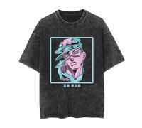Maglietta Anime JoJo's Bizarre Adventure Kujo Jotaro T-Shirt Dio Brando T-Shirt Jonathan Joestar T-Shirt Kujo Jolyne Estate Harajuku Largo Retro per Uomini e Donne