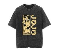 Maglietta Anime JoJo's Bizarre Adventure Kujo Jotaro T-Shirt Dio Brando T-Shirt Jonathan Joestar T-Shirt Kujo Jolyne Estate Harajuku Largo Retro per Uomini e Donne
